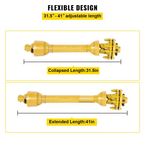 VEVOR PTO Shaft_ 1-3 8_ PTO Drive Shaft_ 6_y